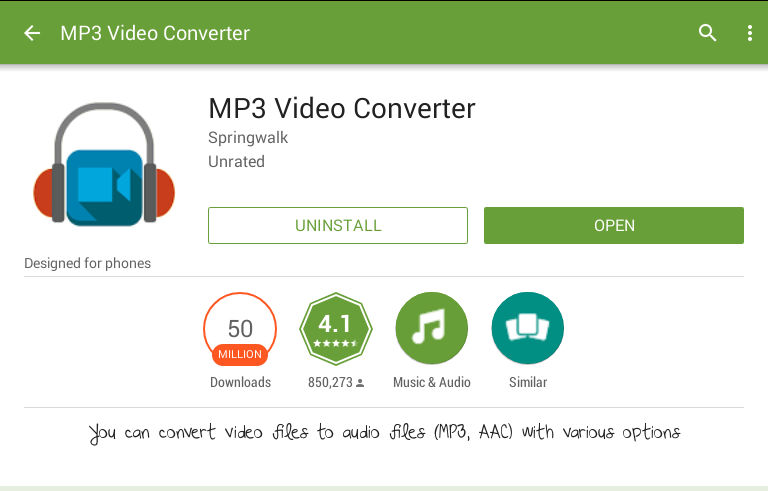 Convertidor mp3 para Android