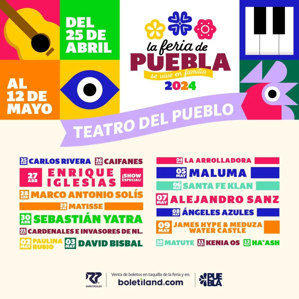 Alejandro Fernández, Nodal, Carlos Rivera: ellos viene al palenque de la Feria de Puebla 2024