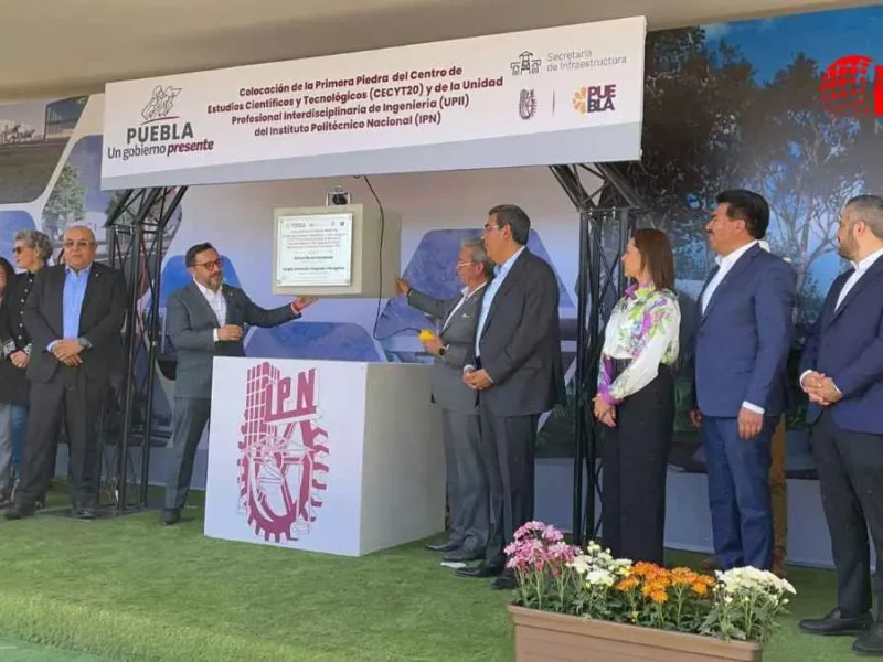 Inicia construcción de UPII del IPN y CECYT20 en Puebla, recibirán a 7 mil 500 estudiantes