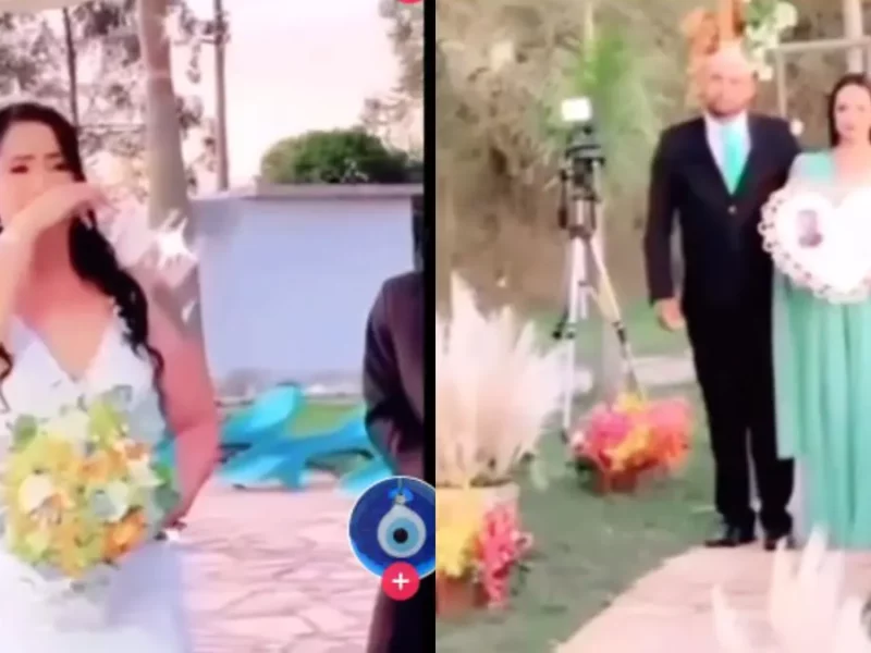 Mujer 'celebra' su boda pero sin el novio, falleció antes de llegar al altar