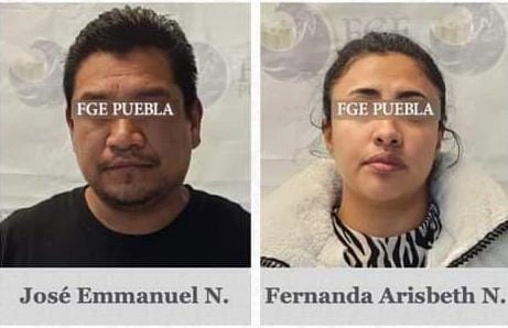 Hombre e hijastra acusados de asesinato en Puebla.