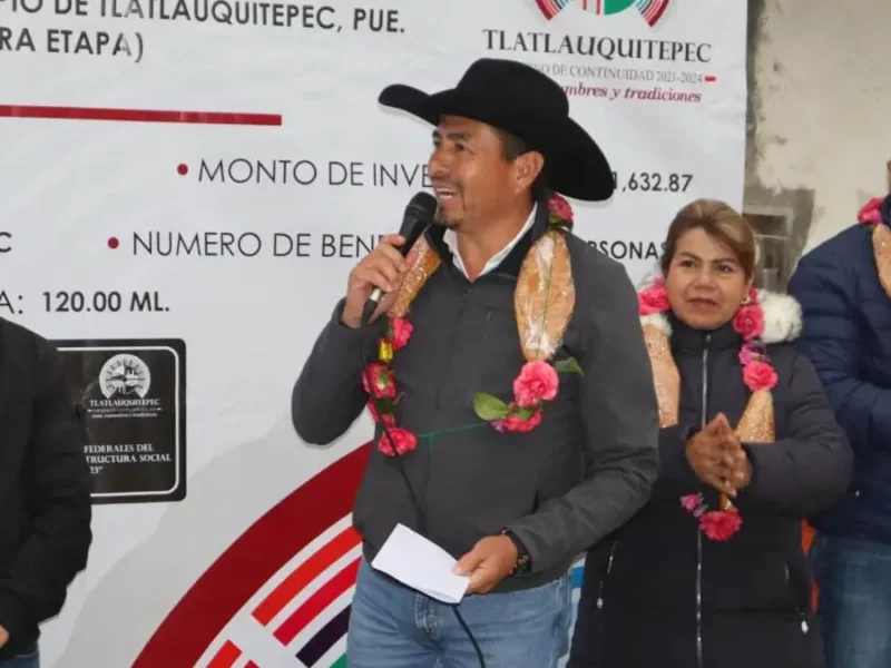 Porfirio Loeza inaugura obras en Oyameles, Atalpa y Tzinacantepec