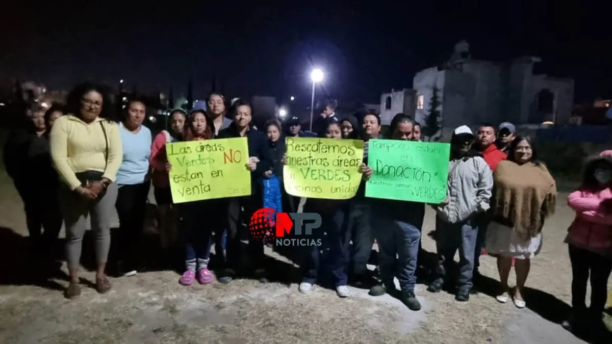 Protestan contra edil de Coronango por despojo de áreas verdes en Misiones de San Francisco
