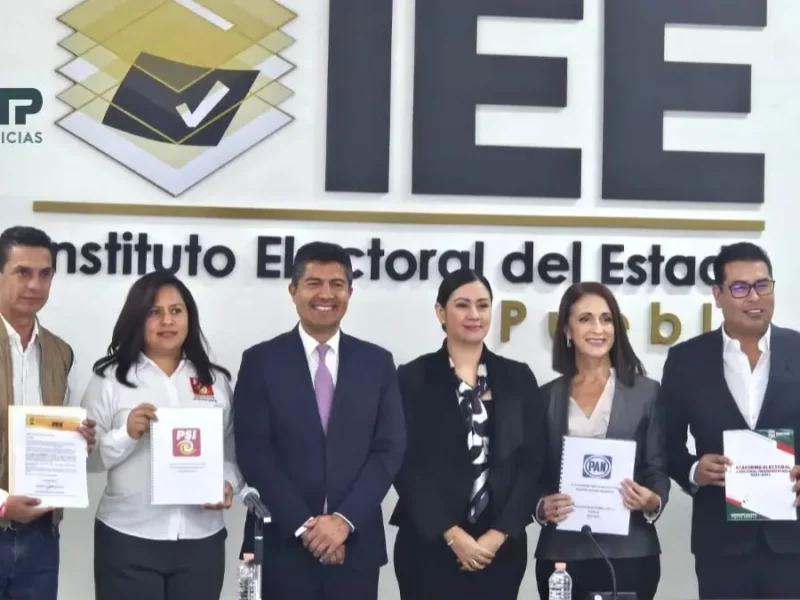 Registran plataforma electoral partidos que apoyan a Eduardo Rivera por gubernatura