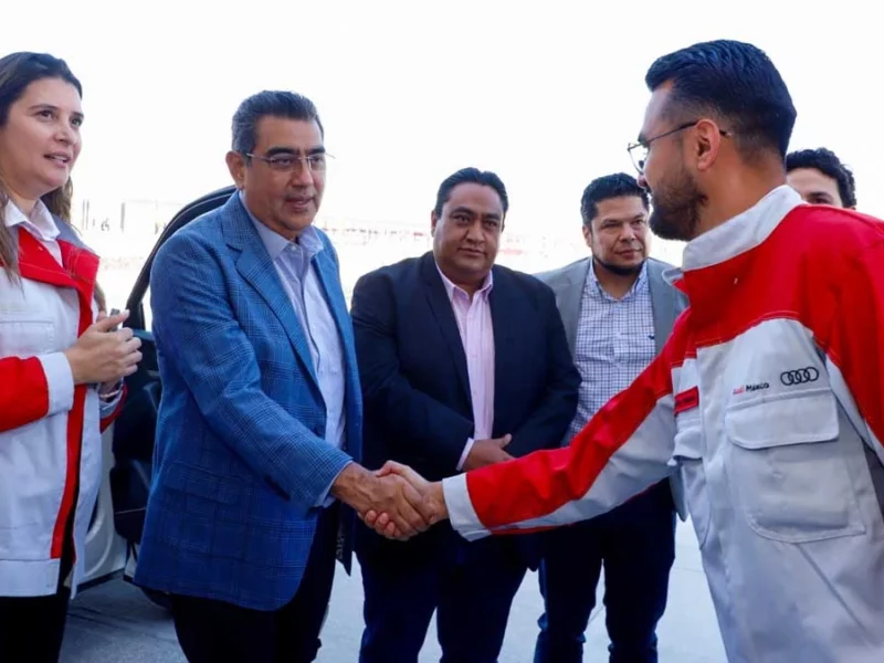 Acuerdo entre Audi y sindicato, fortalece ambiente laboral en Puebla: Sergio Salomón