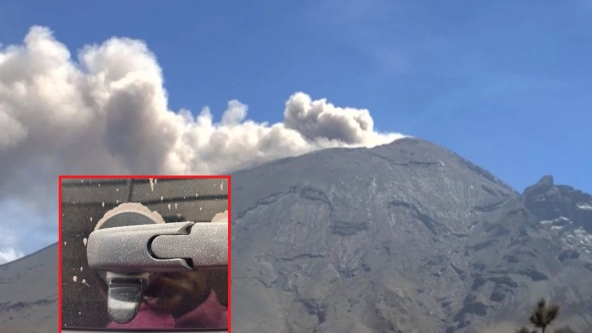 ¡Ni laves tu auto! Amanece Puebla con caída de ceniza del Popocatépetl