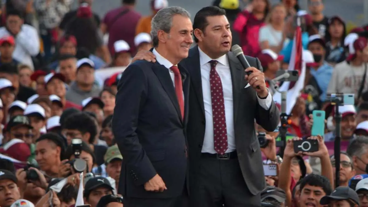 Armenta inicia campaña con Pepe Chedraui en Zócalo de Puebla