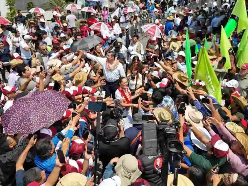 "Acá está mi ombligo": Armenta en su natal Izúcar de Matamoros al iniciar campaña
