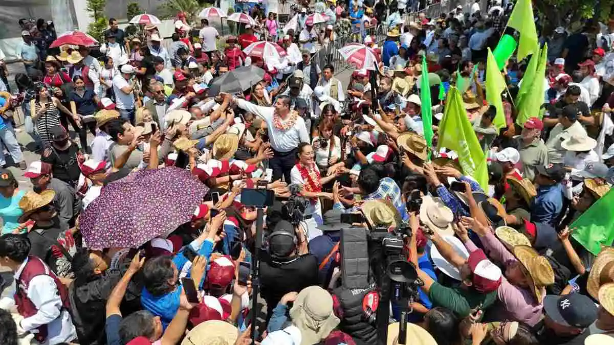 "Acá está mi ombligo": Armenta en su natal Izúcar de Matamoros al iniciar campaña