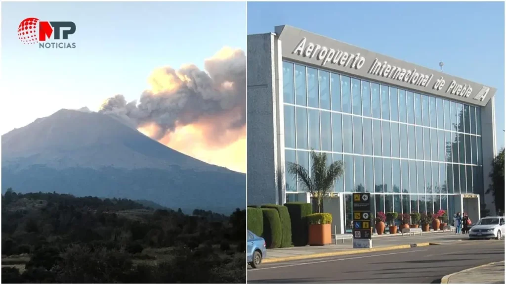 ¡Ni en su cumpleaños descansa! Por ceniza del Popocatépetl otra vez suspenden vuelos en el aeropuerto