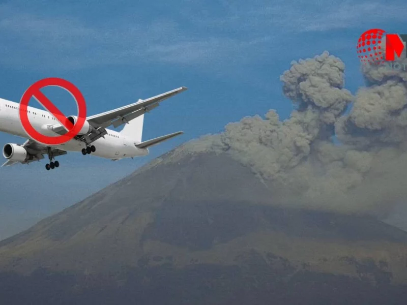 Inicia marzo con suspensión de vuelos en Puebla por caída de ceniza volcánica