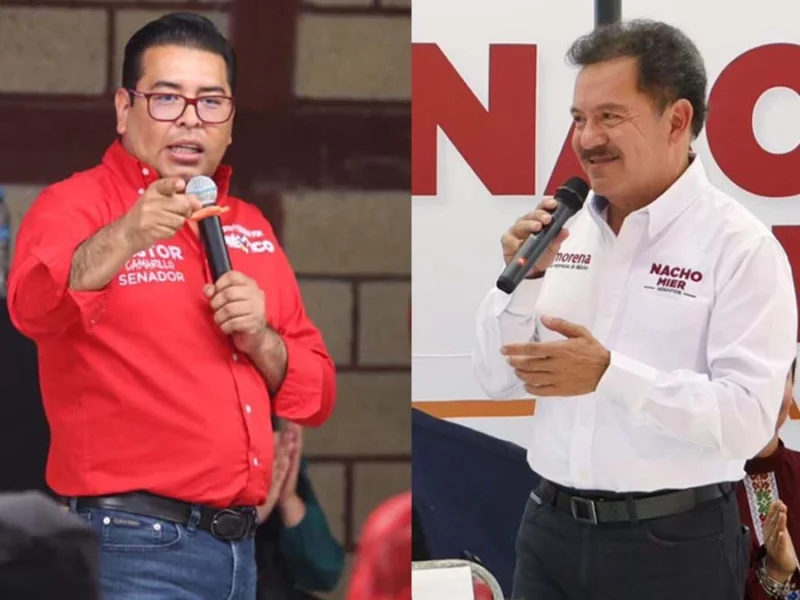 En 25 días de campaña, Néstor Camarillo recorre tres veces más municipios que Mier