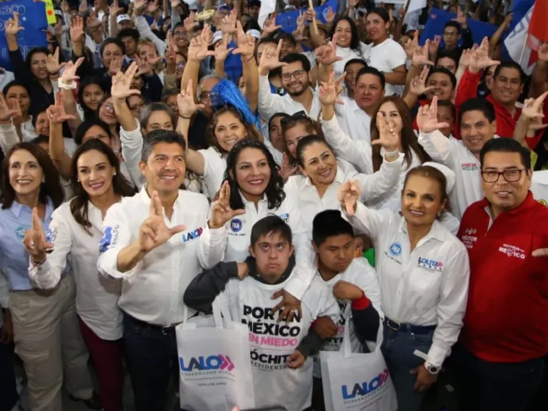 “Aquí nací”: Lupita Cuautle al arrancar campaña en San Andrés Cholula