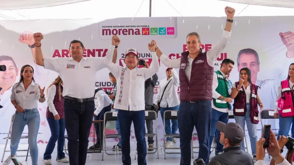 Mario Delgado respalda a Pepe Chedraui y a Armenta en Puebla