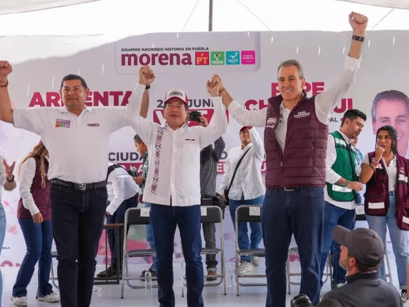 Mario Delgado respalda a Pepe Chedraui y a Armenta en Puebla