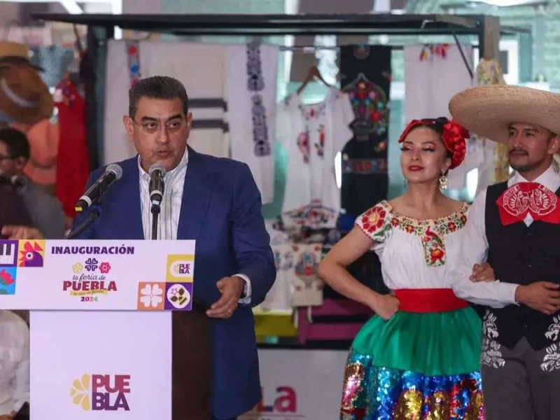 Sergio Salomón inauguración Feria de Puebla 2024