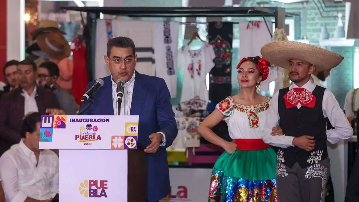 Sergio Salomón inauguración Feria de Puebla 2024