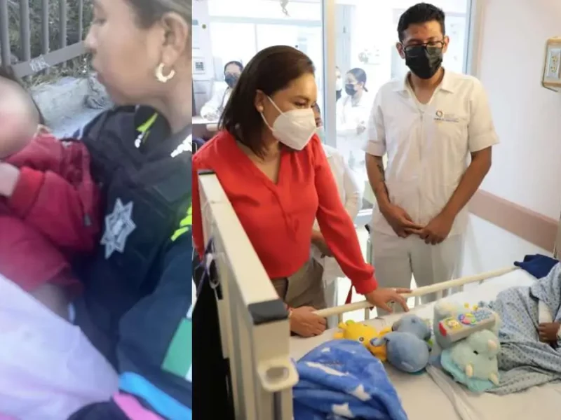 Bebé abandonado en La Loma ya está bajo el resguardo del DIF Puebla