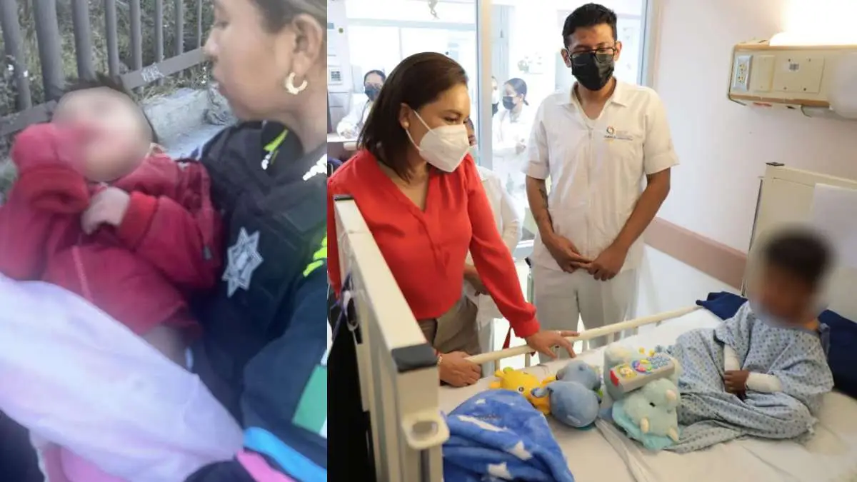 Bebé abandonado en La Loma ya está bajo el resguardo del DIF Puebla