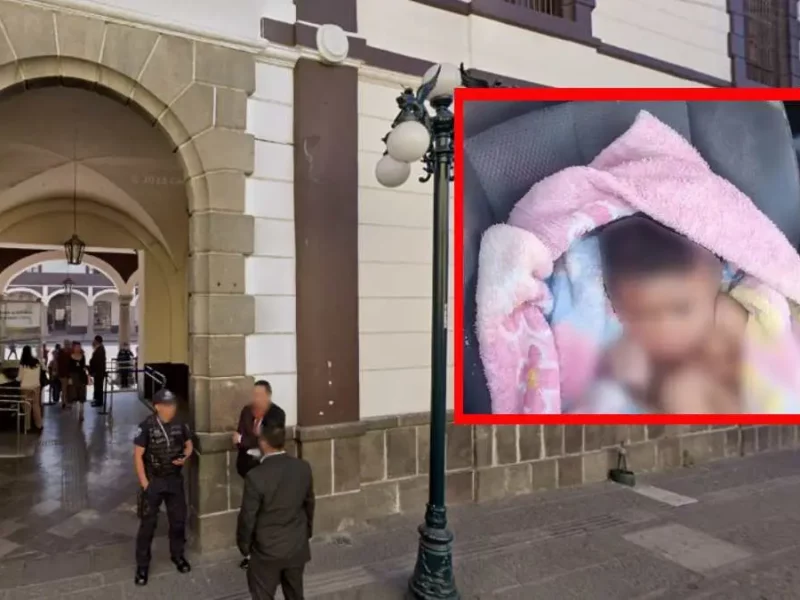 Bebé abandonado en maleta en La Loma vivirá en el DIF Puebla