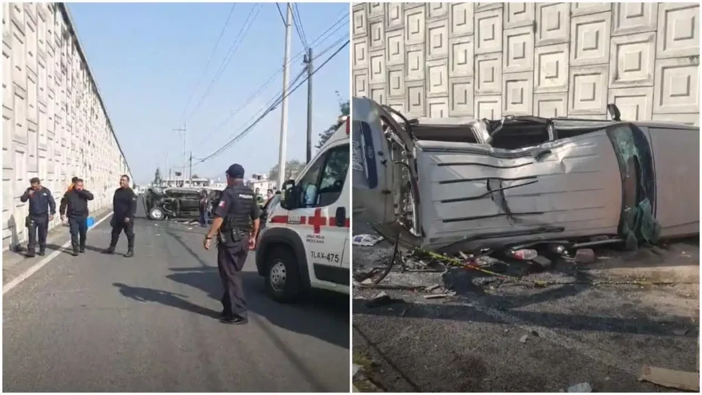 Cae camioneta del puente de la federal México-Veracruz, hay 9 lesionados