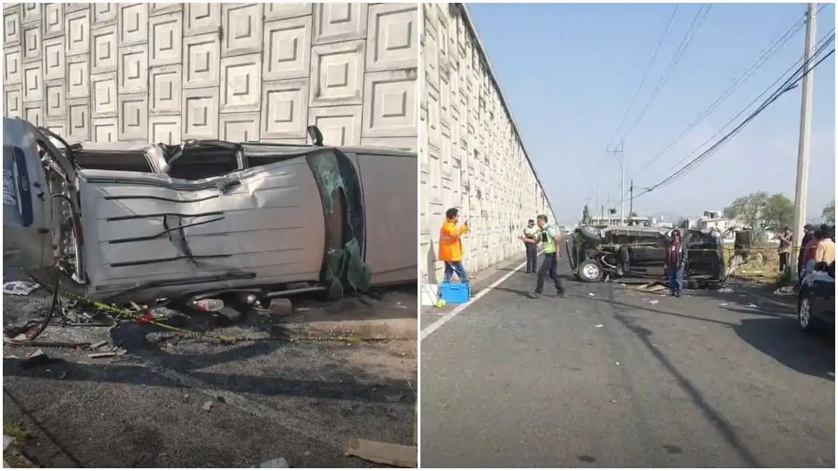 Cae camioneta del puente de la federal México-Veracruz, hay 9 lesionados