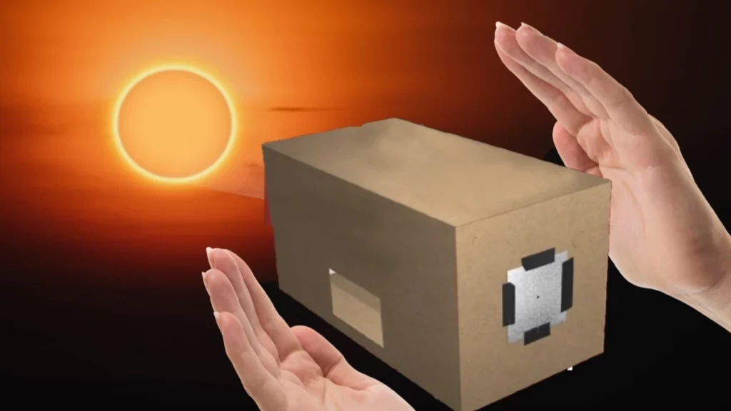 Caja oscura para ver el eclipse solar: así puedes hacerla paso a paso