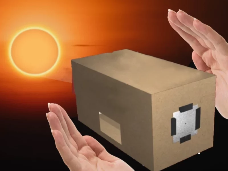 Caja oscura para ver el eclipse solar: así puedes hacerla paso a paso