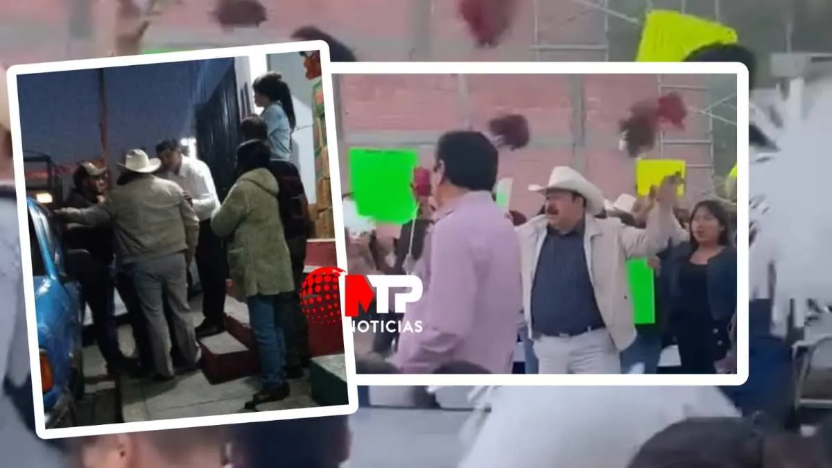 ¡Olvida que es del PAN! Borracho, edil de Los Reyes de Juárez grita porras al candidato de Morena