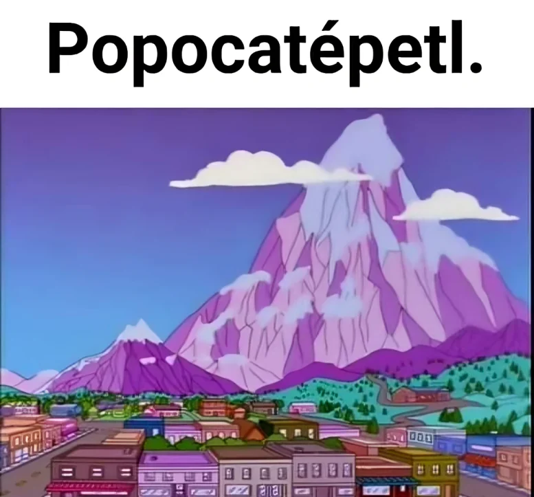 Los Simpson Puebla Popocatépetl