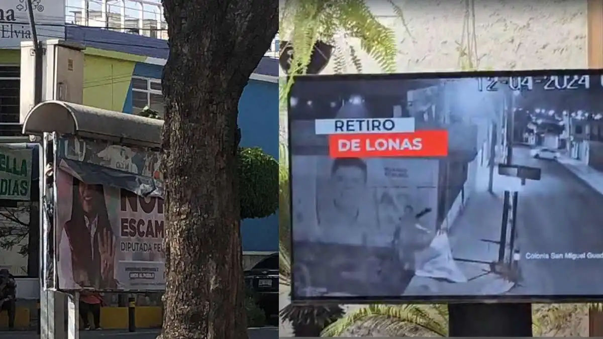 Morena y el PRIANRD se acusan de vandalizar lonas de candidatos en Puebla