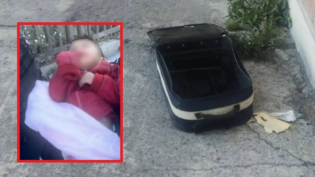 Síndrome del niño maltratado padece bebé abandonado en maleta en La Loma, Puebla