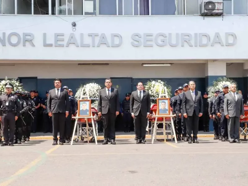 “Los recordaremos como héroes”: Sergio Salomón en homenaje a policías asesinados en Chignahuapan