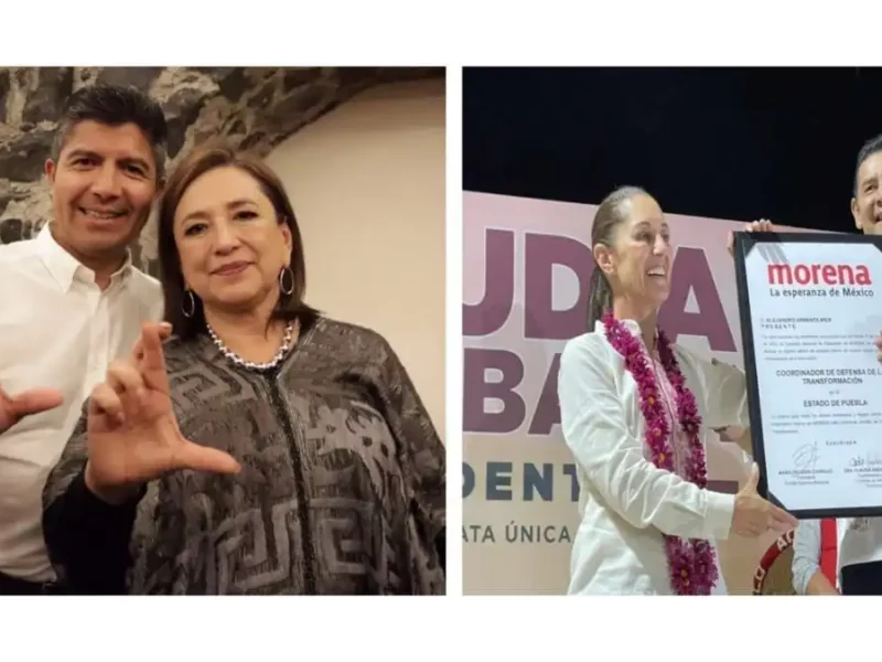 Armenta y Rivera cierran campaña el mismo día con Sheinbaum y Xóchitl en Puebla