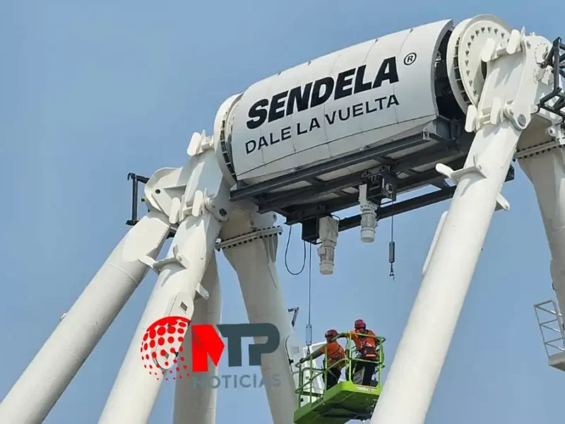 Avanza reinstalación de Estrella de Puebla en nuevo Parque Sendela (VIDEO)