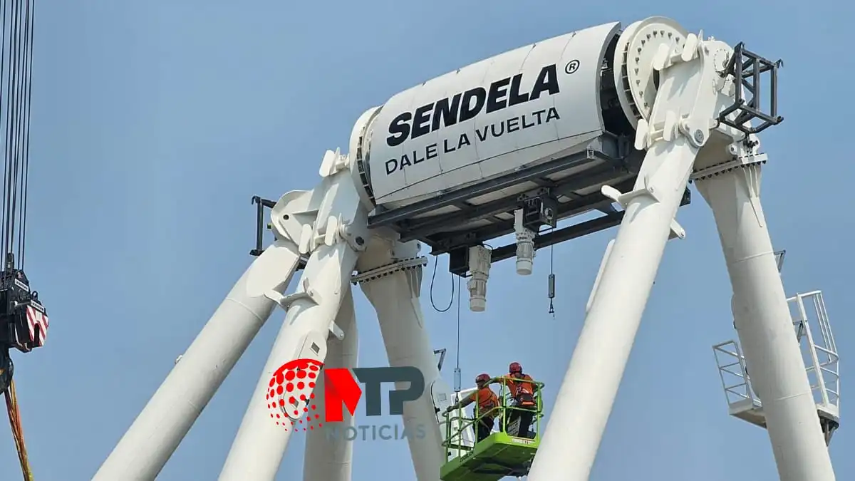 Avanza reinstalación de Estrella de Puebla en nuevo Parque Sendela (VIDEO)