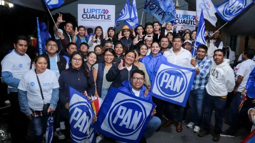 Lupita Cuautle en cierre de campaña Tlaxcalancingo