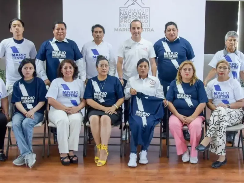 Movimiento Nacional Obradorista declina por Riestra en Puebla capital
