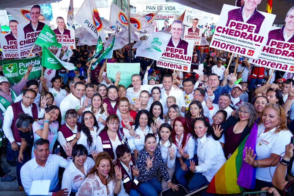 Pepe Chedraui, candidato a la Presidencia Municipal, realizó su cierre de campaña en la Unidad Habitacional La Margarita