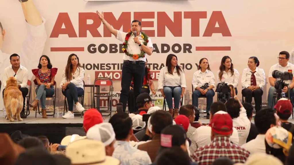 Estación turística ferroviaria y mejorar seguridad, propuestas de Armenta en Huejotzingo