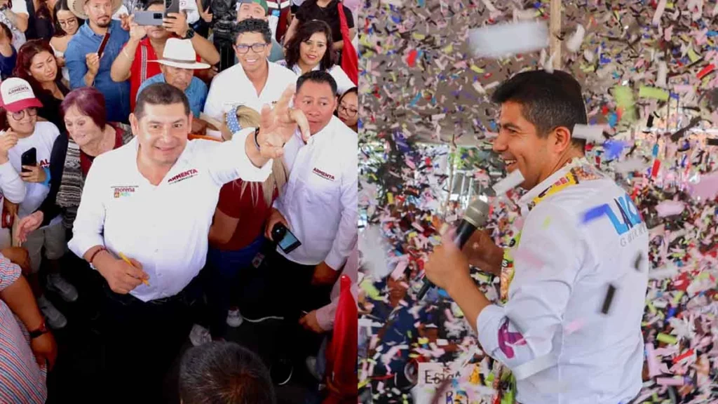 Alejandro Armenta y Eduardo Rivera encabezan eventos de campaña en Puebla