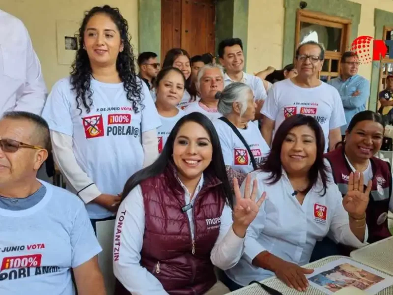 Candidata del PSI declina por Tonantzin Fernández en San Pedro Cholula