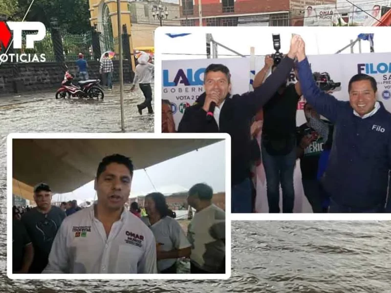 Tormenta echa a perder cierres en Cuautlancingo: Filomeno cierra con Rivera y Omar cancela