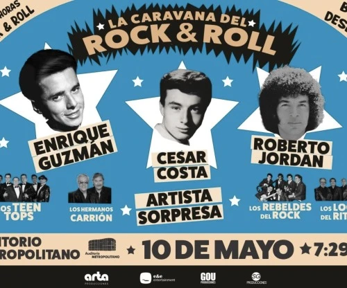 Conciertos para celebrar a mamá: cartel de concierto de Rock & Roll en Puebla.