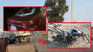 Tres lesionados, 2 autos sin cristales y una motocicleta quemada: daños en protesta por relleno sanitario