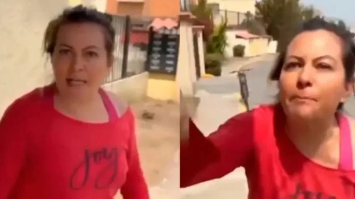 "Lárgate de aquí": mujer golpea a repartidor de comida