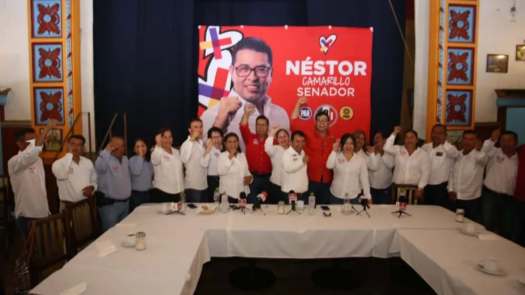 Llama Néstor Camarillo al voto útil a favor del PRI, PAN y PRD el 2 de junio
