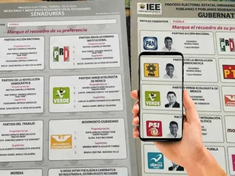¿Tomar foto a boleta es delito electoral y a qué número denunciar en Puebla?