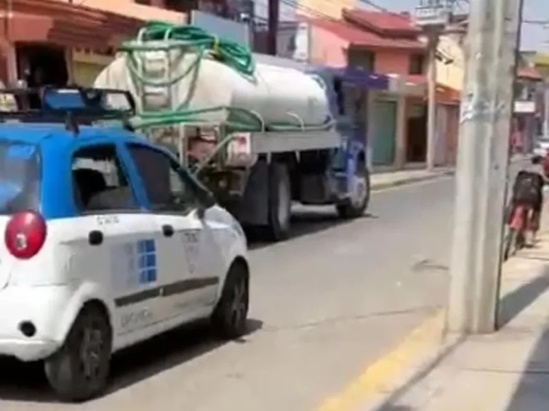 Tráfico de agua en Cuautlancingo: Filomeno solo da pipas a allegados