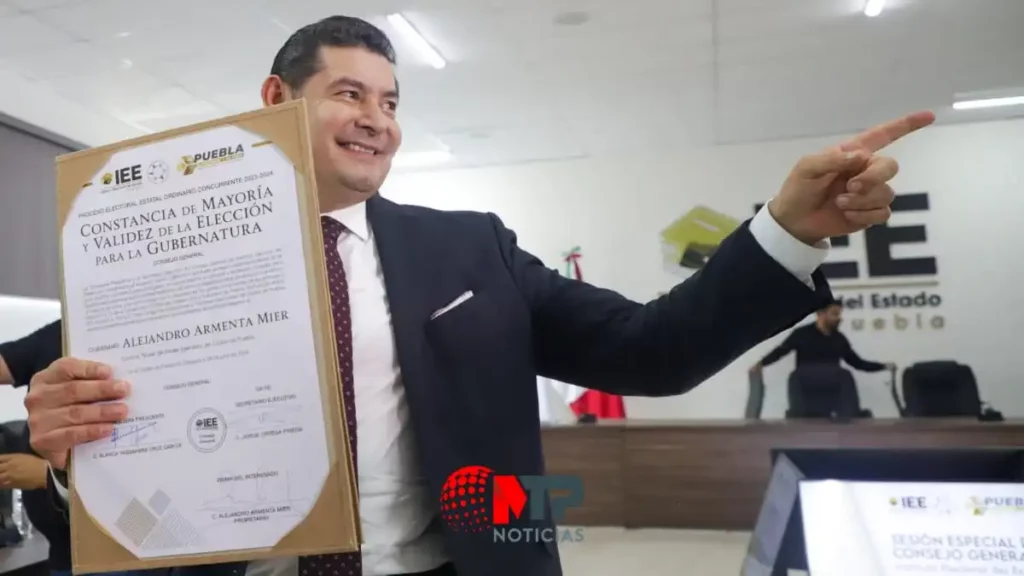 Armenta es gobernador electo de Puebla: promete no abusar de mayoría calificada